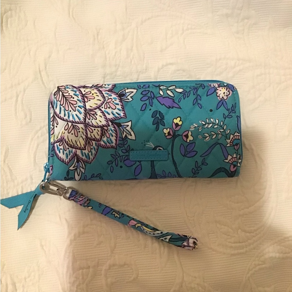 Vera Bradley Teal Floral Wallet